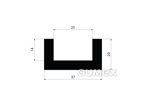 GUMOVÉ PROFILY TVARU "U" - EPDM